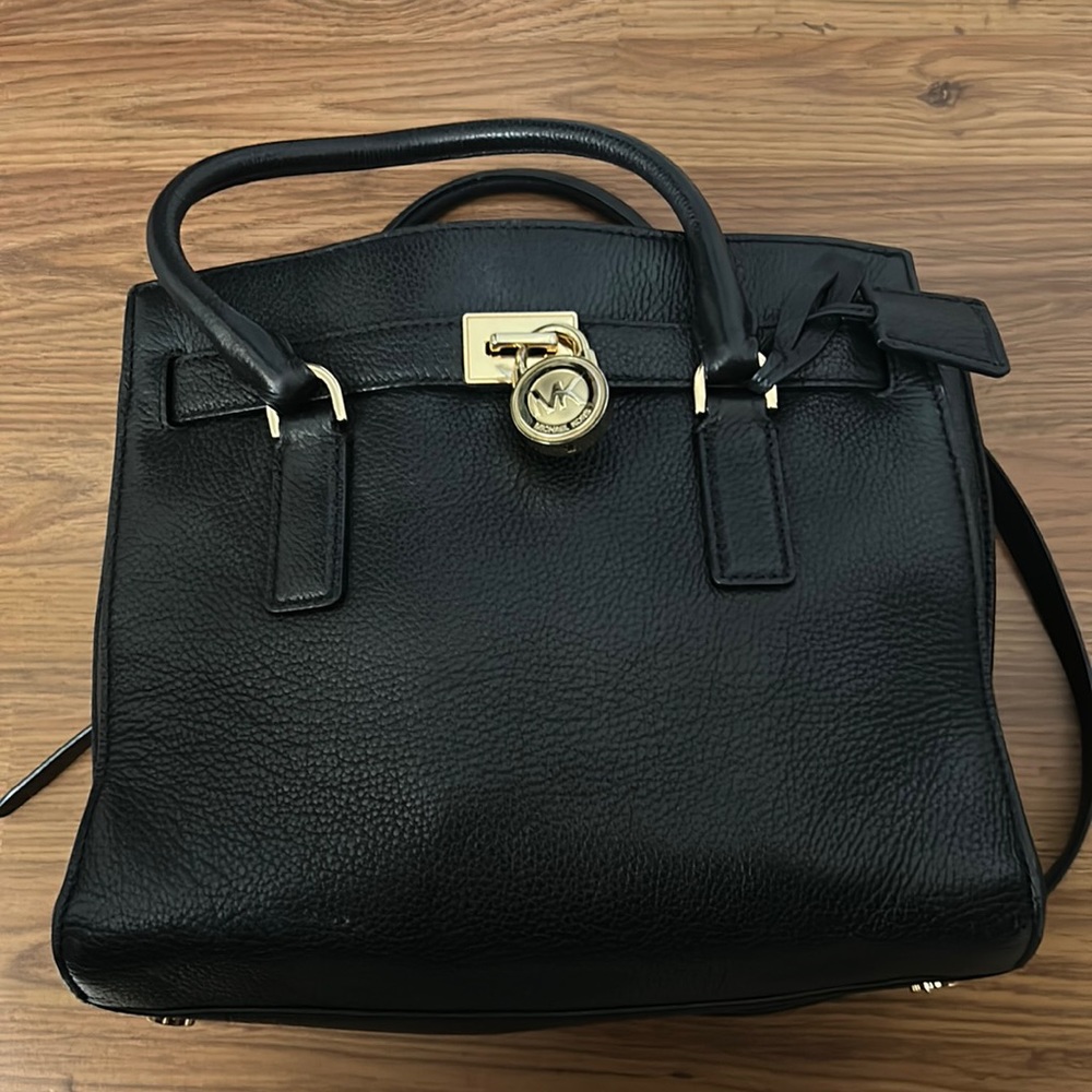 Michael Kors Hamilton Traveler Large Leather Satchel